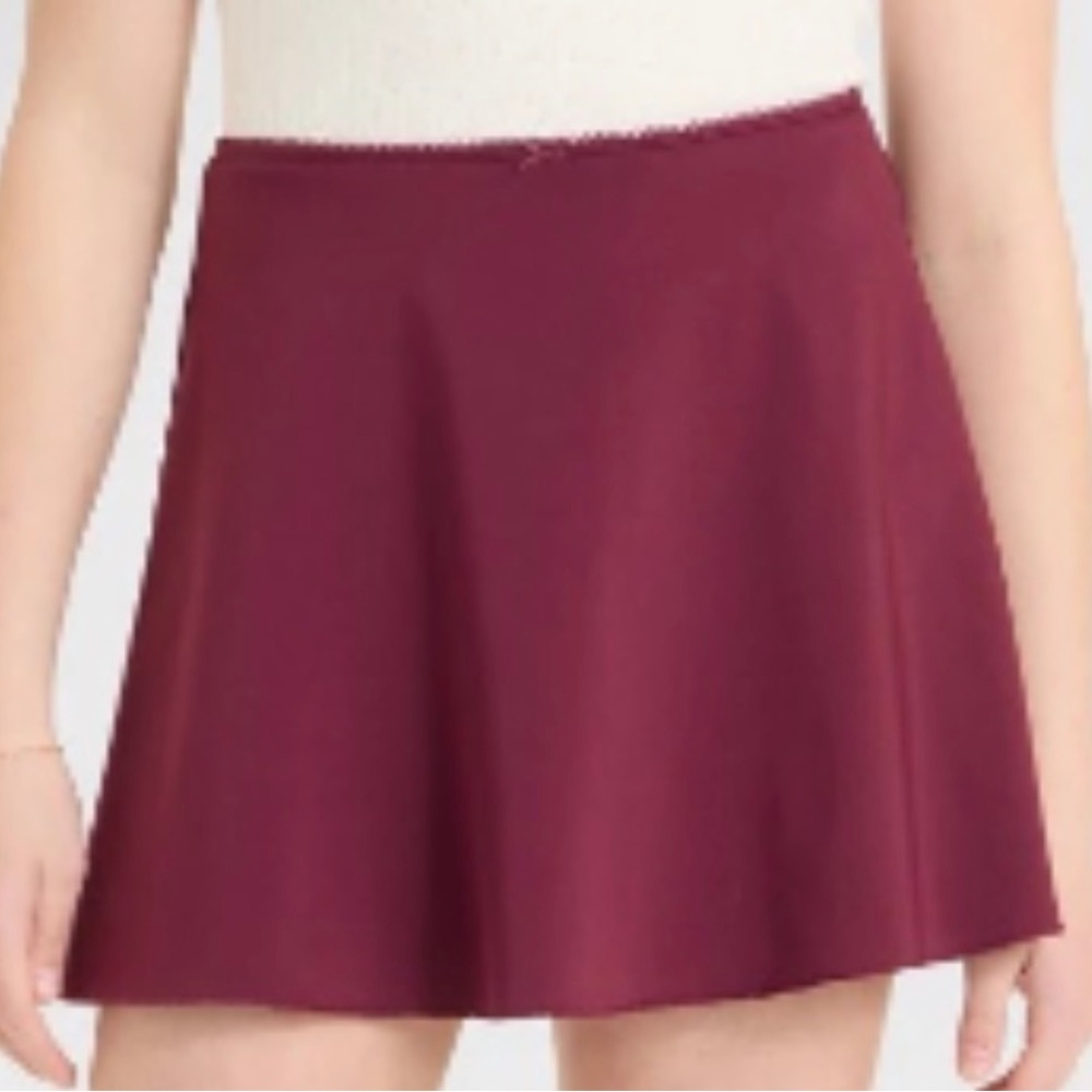 Art Class Maroon Skort with Lace Detail